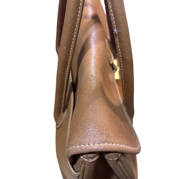 Longchamp Roseau Box Leather Cognac Tote - Picture 4 of 13